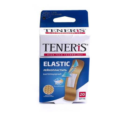 Пластырь Teneris Elastic бактерицидный с ионами серебра на тканевой основе 20 шт. в Аптеки Столички