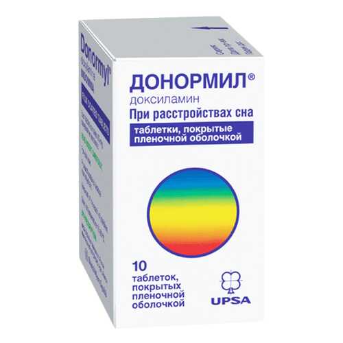 Донормил таблетки, покрытые пленочной оболочкой 15 мг №10 в Аптеки Столички