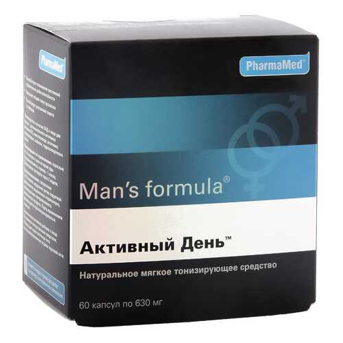 Man's formula PharmaMed активный день 60 капсул в Аптеки Столички