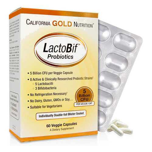 Пробиотик California Gold Nutrition LactoBif Probiotic 30 млрд КОЕ капсулы 60 шт. в Аптеки Столички