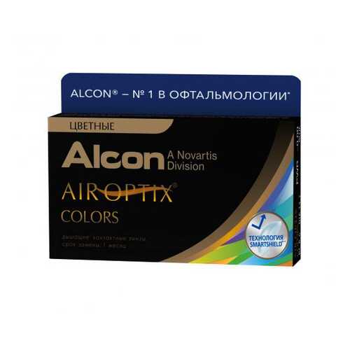 Контактные линзы Air Optix Alcon Colors 2 линзы R 8,6 D -0.00 brown в Аптеки Столички