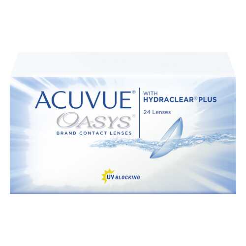 Контактные линзы Acuvue Oasys with Hydraclear Plus 24 линзы R 8,4 -1,25 в Аптеки Столички