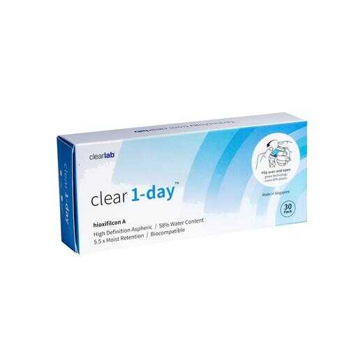 Контактные линзы ClearLab Clear 1-Day 30 линз R 8.7 -03,50 в Аптеки Столички