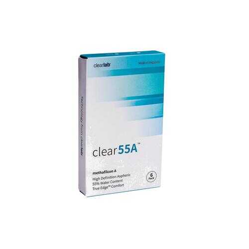 Контактные линзы ClearLab Clear 55 A 6 линз R 8.7 -01,00 в Аптеки Столички