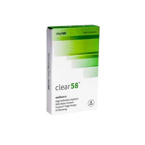 Контактные линзы ClearLab Clear 58 6 линз R 8.3 -01,75 в Аптеки Столички