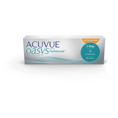 Контактные линзы Acuvue Oasys 1-Day with HydraLuxe for Astigmatism 30 линз -1,00/-1,25/10 в Аптеки Столички