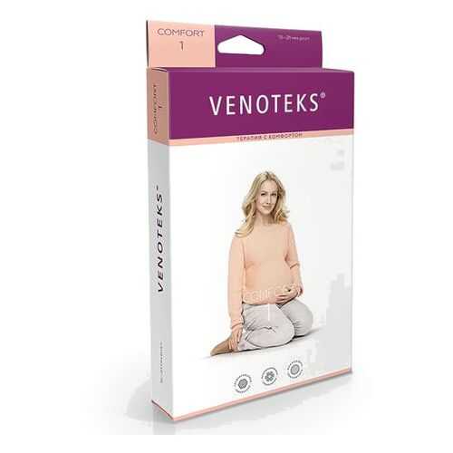 Колготки для беременных VENOTEKS COMFORT с микрофиброй 1 класс 1С402, бежевый, р.L в Аптеки Столички