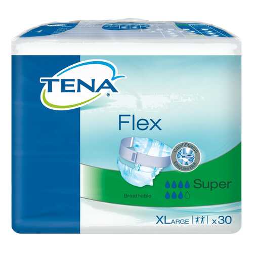 Подгузники для взрослых с поясом, XL, 30 шт. Tena Flex Plus в Аптеки Столички