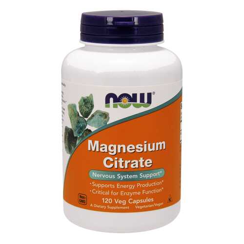 Магний NOW Magnesium Citrate Caps 120 капс. без вкуса в Аптеки Столички