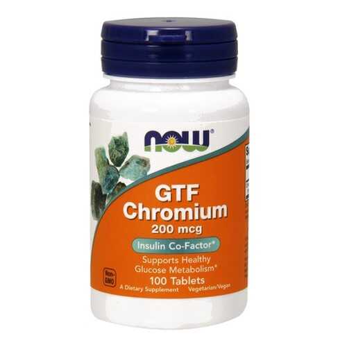 Now GTF Chromium 200 мкг таблетки 100 шт. в Аптеки Столички