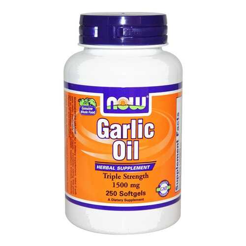 Другие масла и жиры NOW Garlic Oil 250 капс. в Аптеки Столички