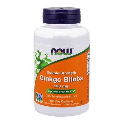 Гинкго Билоба NOW Ginkgo Biloba 120 mg (100 капсул) в Аптеки Столички