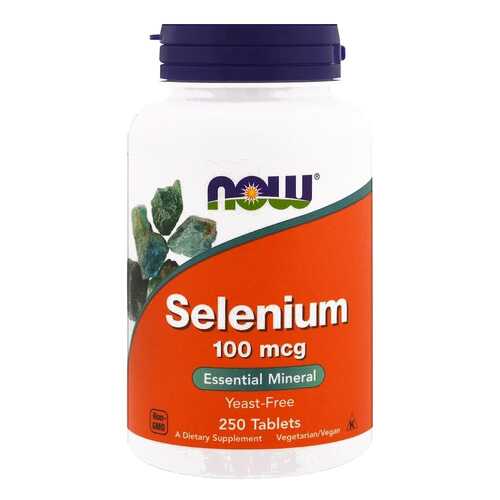 Селен NOW Selenium 250 табл. без вкуса в Аптеки Столички