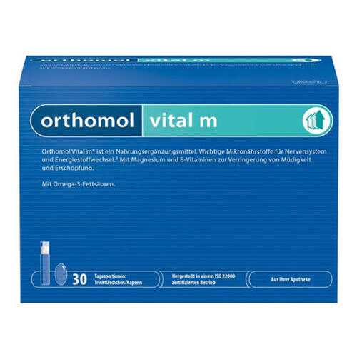 Vital M Orthomol жидкость фл. 20 мл + капсулы 800 мг + капсулы 700 мг 30 шт. в Аптеки Столички