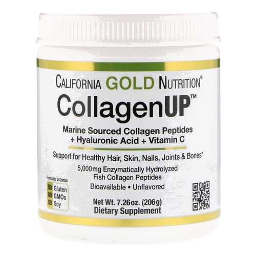 CollagenUP + Hyaluronic Acid + Vit C California Gold Nutrition 5000 мг 206 г в Аптеки Столички