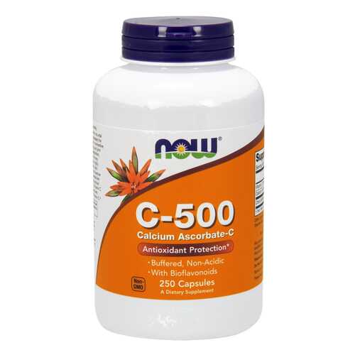 Витамин C NOW C-500 Calcium Ascorbate 250 капс. в Аптеки Столички