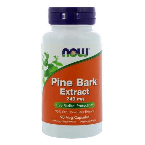 Антиоксидант NOW Pine Bark Extract 90 капсул в Аптеки Столички