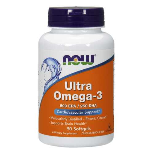 NOW ltra Omega-3 500 EPA/250 DHA 90 капсул в Аптеки Столички