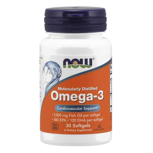 Omega-3 NOW 30 капс. в Аптеки Столички