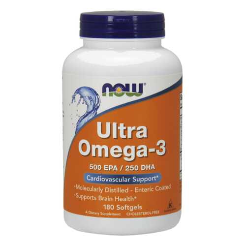 Omega-3 NOW Ultra 500 Epa/250 Dha 180 капс. в Аптеки Столички