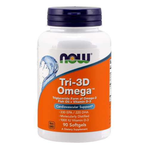 Omega-3 NOW + Vit D 90 капс. в Аптеки Столички